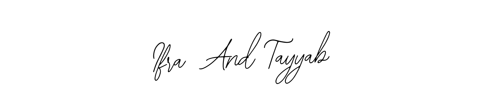 Check out images of Autograph of Ifra  And Tayyab name. Actor Ifra  And Tayyab Signature Style. Bearetta-2O07w is a professional sign style online. Ifra  And Tayyab signature style 12 images and pictures png