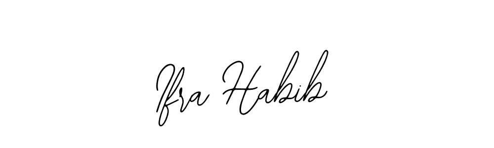 This is the best signature style for the Ifra Habib name. Also you like these signature font (Bearetta-2O07w). Mix name signature. Ifra Habib signature style 12 images and pictures png