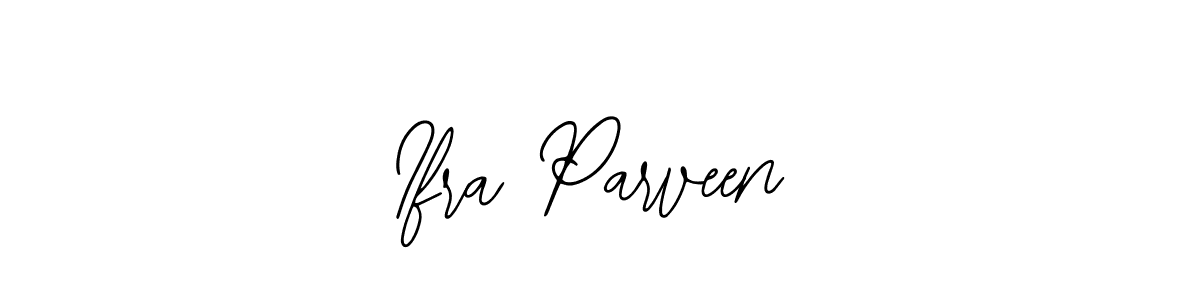 The best way (Bearetta-2O07w) to make a short signature is to pick only two or three words in your name. The name Ifra Parveen include a total of six letters. For converting this name. Ifra Parveen signature style 12 images and pictures png