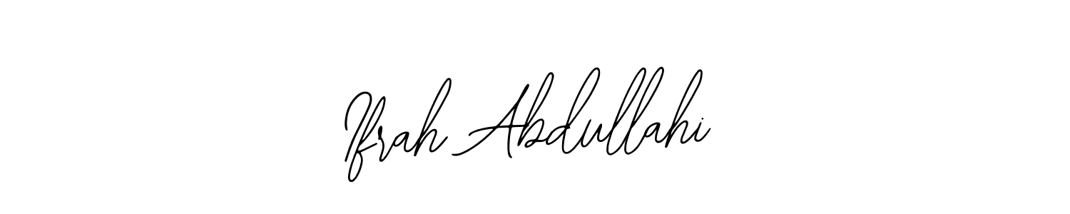 It looks lik you need a new signature style for name Ifrah Abdullahi. Design unique handwritten (Bearetta-2O07w) signature with our free signature maker in just a few clicks. Ifrah Abdullahi signature style 12 images and pictures png