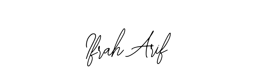 Make a beautiful signature design for name Ifrah Arif. Use this online signature maker to create a handwritten signature for free. Ifrah Arif signature style 12 images and pictures png