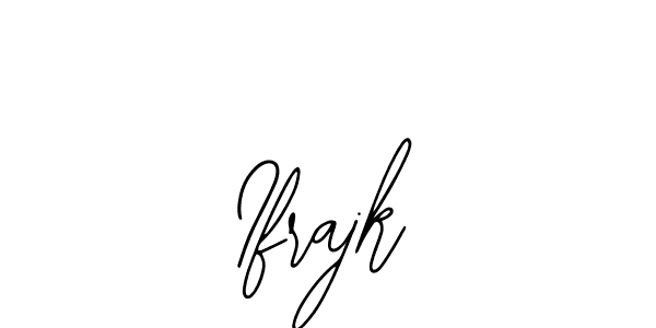Use a signature maker to create a handwritten signature online. With this signature software, you can design (Bearetta-2O07w) your own signature for name Ifrajk. Ifrajk signature style 12 images and pictures png