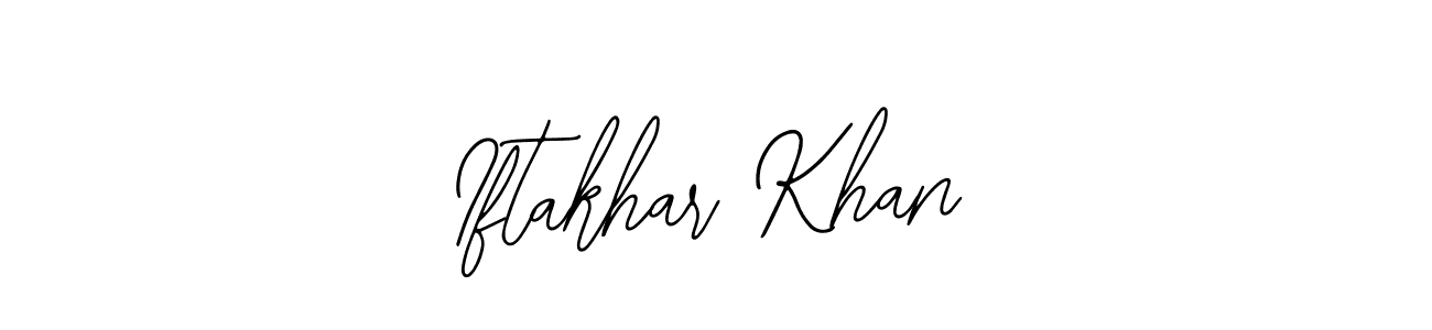 Make a beautiful signature design for name Iftakhar Khan. With this signature (Bearetta-2O07w) style, you can create a handwritten signature for free. Iftakhar Khan signature style 12 images and pictures png