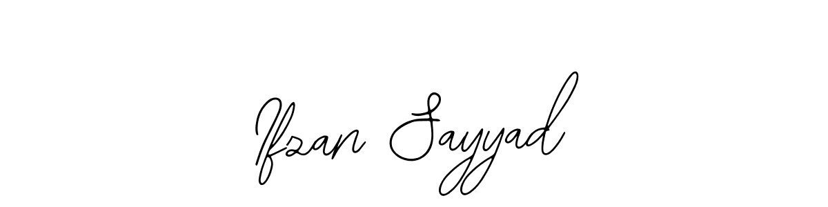 Make a beautiful signature design for name Ifzan Sayyad. With this signature (Bearetta-2O07w) style, you can create a handwritten signature for free. Ifzan Sayyad signature style 12 images and pictures png