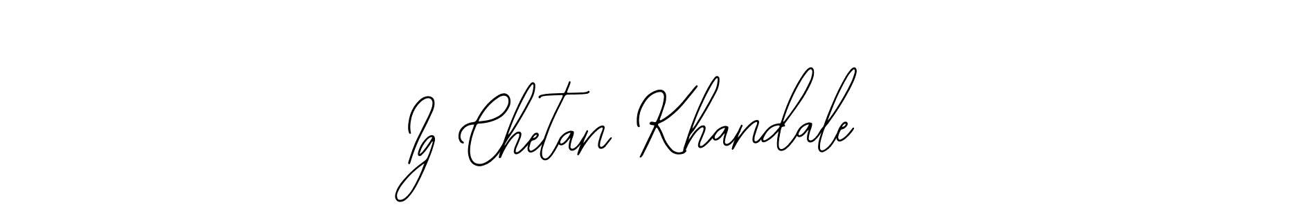 It looks lik you need a new signature style for name Ig Chetan Khandale . Design unique handwritten (Bearetta-2O07w) signature with our free signature maker in just a few clicks. Ig Chetan Khandale  signature style 12 images and pictures png