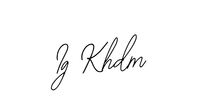 Best and Professional Signature Style for Ig Khdm. Bearetta-2O07w Best Signature Style Collection. Ig Khdm signature style 12 images and pictures png