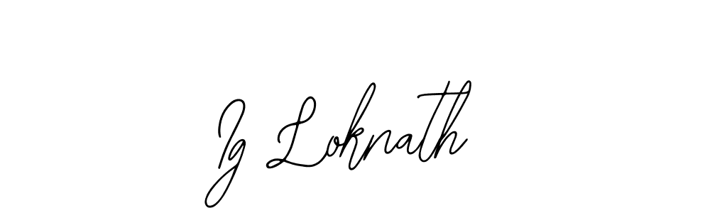 The best way (Bearetta-2O07w) to make a short signature is to pick only two or three words in your name. The name Ig Loknath include a total of six letters. For converting this name. Ig Loknath signature style 12 images and pictures png