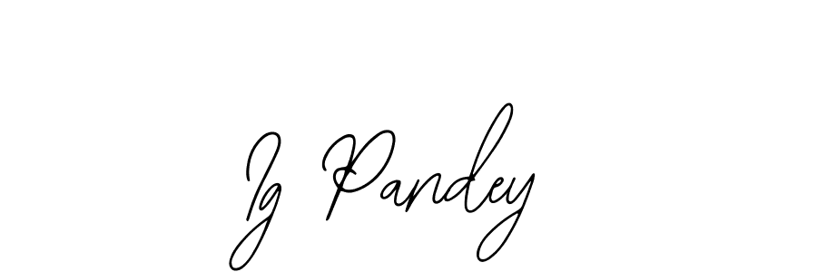 The best way (Bearetta-2O07w) to make a short signature is to pick only two or three words in your name. The name Ig Pandey include a total of six letters. For converting this name. Ig Pandey signature style 12 images and pictures png