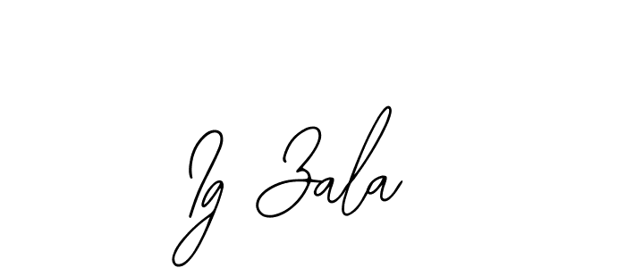 Design your own signature with our free online signature maker. With this signature software, you can create a handwritten (Bearetta-2O07w) signature for name Ig Zala. Ig Zala signature style 12 images and pictures png