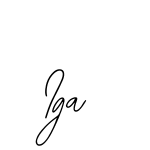 Make a beautiful signature design for name Iga. With this signature (Bearetta-2O07w) style, you can create a handwritten signature for free. Iga signature style 12 images and pictures png