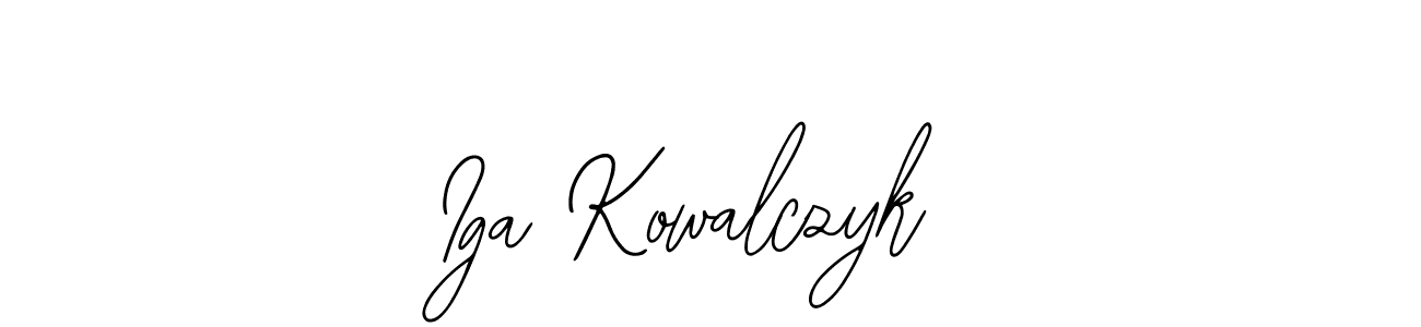 Create a beautiful signature design for name Iga Kowalczyk. With this signature (Bearetta-2O07w) fonts, you can make a handwritten signature for free. Iga Kowalczyk signature style 12 images and pictures png