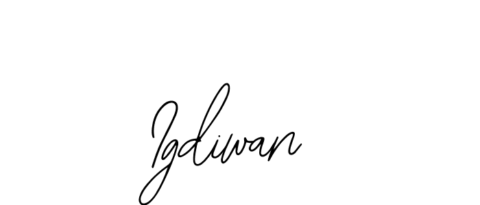 How to make Igdiwan name signature. Use Bearetta-2O07w style for creating short signs online. This is the latest handwritten sign. Igdiwan signature style 12 images and pictures png