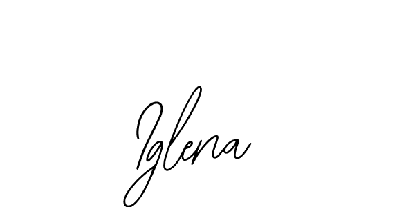 How to make Iglena name signature. Use Bearetta-2O07w style for creating short signs online. This is the latest handwritten sign. Iglena signature style 12 images and pictures png