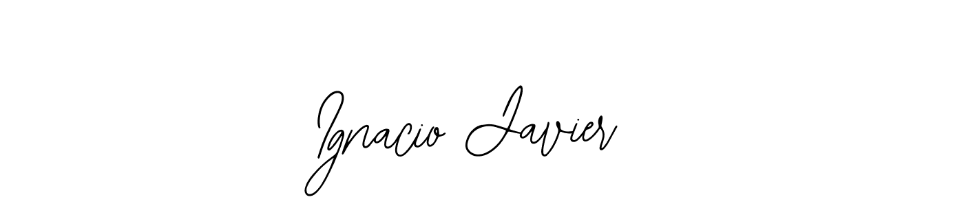 Use a signature maker to create a handwritten signature online. With this signature software, you can design (Bearetta-2O07w) your own signature for name Ignacio Javier. Ignacio Javier signature style 12 images and pictures png