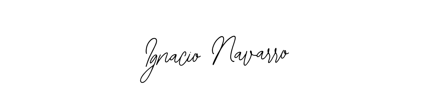 The best way (Bearetta-2O07w) to make a short signature is to pick only two or three words in your name. The name Ignacio Navarro include a total of six letters. For converting this name. Ignacio Navarro signature style 12 images and pictures png