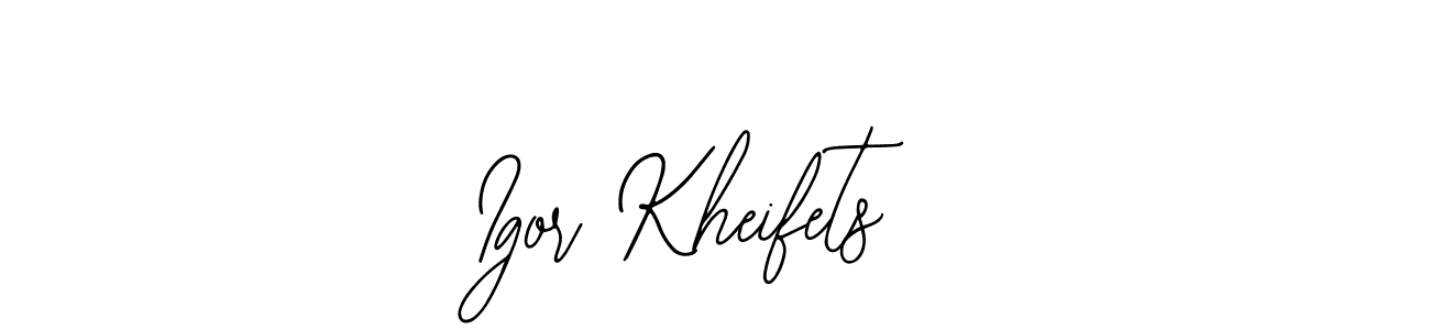 Make a beautiful signature design for name Igor Kheifets. With this signature (Bearetta-2O07w) style, you can create a handwritten signature for free. Igor Kheifets signature style 12 images and pictures png