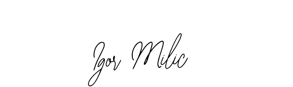 The best way (Bearetta-2O07w) to make a short signature is to pick only two or three words in your name. The name Igor Milic include a total of six letters. For converting this name. Igor Milic signature style 12 images and pictures png
