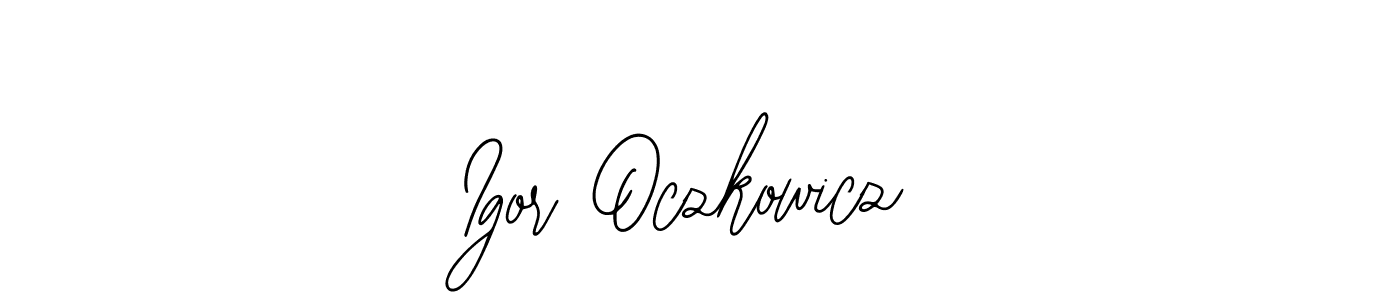 Also You can easily find your signature by using the search form. We will create Igor Oczkowicz name handwritten signature images for you free of cost using Bearetta-2O07w sign style. Igor Oczkowicz signature style 12 images and pictures png