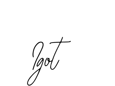 Also You can easily find your signature by using the search form. We will create Igot name handwritten signature images for you free of cost using Bearetta-2O07w sign style. Igot signature style 12 images and pictures png