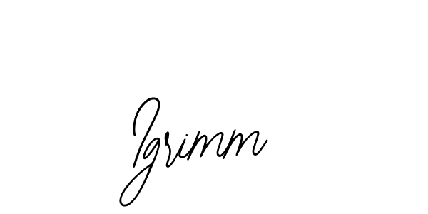 How to Draw Igrimm signature style? Bearetta-2O07w is a latest design signature styles for name Igrimm. Igrimm signature style 12 images and pictures png