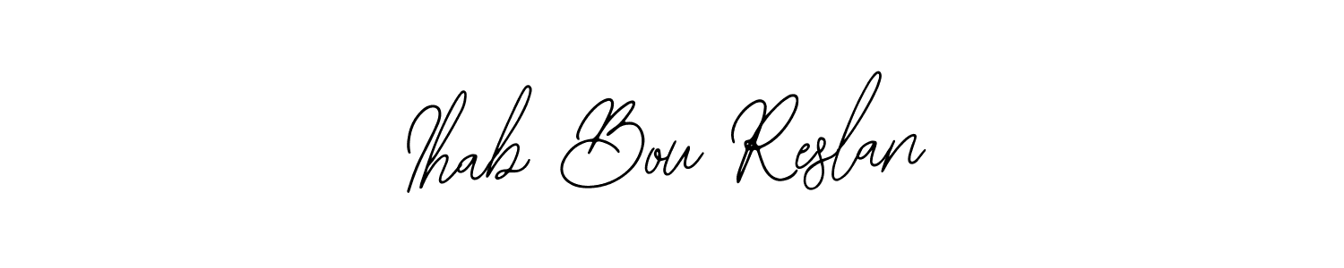 Make a beautiful signature design for name Ihab Bou Reslan. With this signature (Bearetta-2O07w) style, you can create a handwritten signature for free. Ihab Bou Reslan signature style 12 images and pictures png