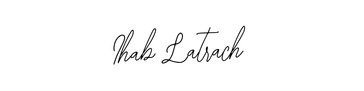 Use a signature maker to create a handwritten signature online. With this signature software, you can design (Bearetta-2O07w) your own signature for name Ihab Latrach. Ihab Latrach signature style 12 images and pictures png