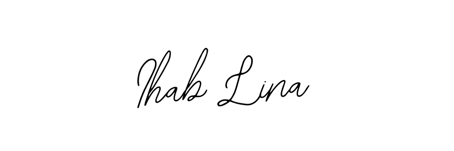 Ihab Lina stylish signature style. Best Handwritten Sign (Bearetta-2O07w) for my name. Handwritten Signature Collection Ideas for my name Ihab Lina. Ihab Lina signature style 12 images and pictures png