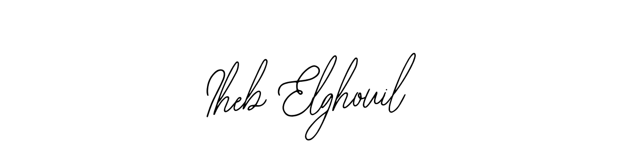 You should practise on your own different ways (Bearetta-2O07w) to write your name (Iheb Elghouil) in signature. don't let someone else do it for you. Iheb Elghouil signature style 12 images and pictures png