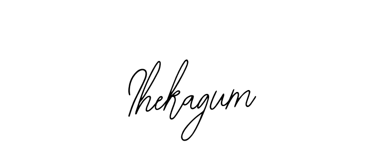 Similarly Bearetta-2O07w is the best handwritten signature design. Signature creator online .You can use it as an online autograph creator for name Ihekagum. Ihekagum signature style 12 images and pictures png