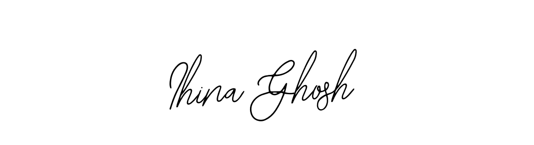 Make a beautiful signature design for name Ihina Ghosh. With this signature (Bearetta-2O07w) style, you can create a handwritten signature for free. Ihina Ghosh signature style 12 images and pictures png