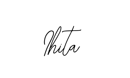 Also we have Ihita name is the best signature style. Create professional handwritten signature collection using Bearetta-2O07w autograph style. Ihita signature style 12 images and pictures png