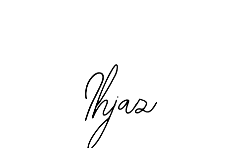 if you are searching for the best signature style for your name Ihjaz. so please give up your signature search. here we have designed multiple signature styles  using Bearetta-2O07w. Ihjaz signature style 12 images and pictures png