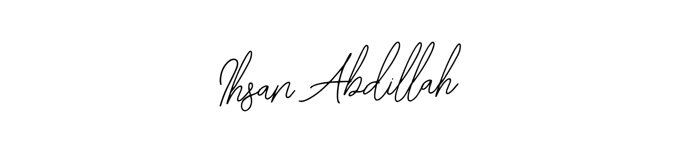 Also You can easily find your signature by using the search form. We will create Ihsan Abdillah name handwritten signature images for you free of cost using Bearetta-2O07w sign style. Ihsan Abdillah signature style 12 images and pictures png