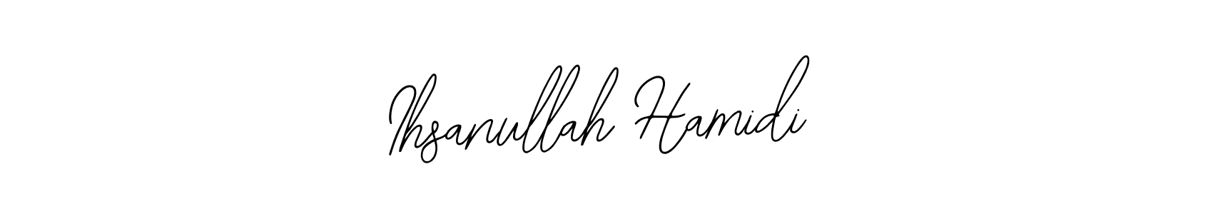 Similarly Bearetta-2O07w is the best handwritten signature design. Signature creator online .You can use it as an online autograph creator for name Ihsanullah Hamidi. Ihsanullah Hamidi signature style 12 images and pictures png