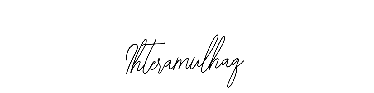 How to make Ihteramulhaq name signature. Use Bearetta-2O07w style for creating short signs online. This is the latest handwritten sign. Ihteramulhaq signature style 12 images and pictures png