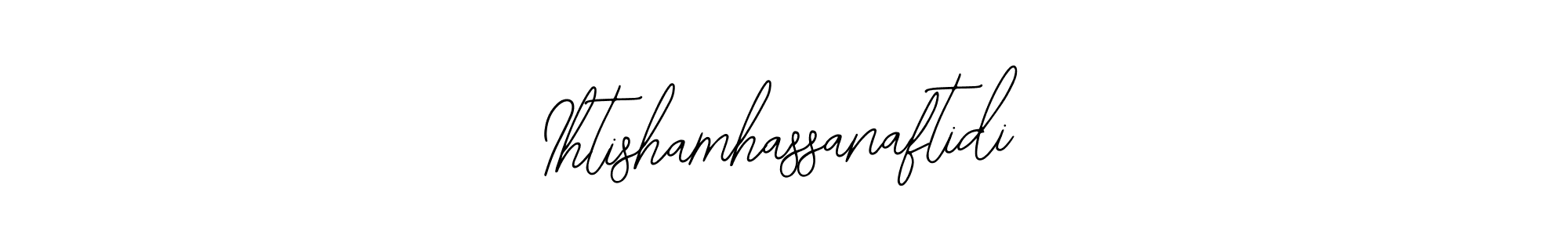 Use a signature maker to create a handwritten signature online. With this signature software, you can design (Bearetta-2O07w) your own signature for name Ihtishamhassanaftidi. Ihtishamhassanaftidi signature style 12 images and pictures png