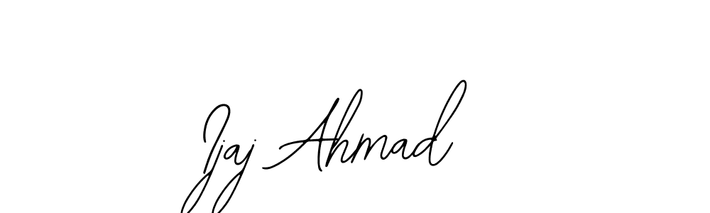 Use a signature maker to create a handwritten signature online. With this signature software, you can design (Bearetta-2O07w) your own signature for name Ijaj Ahmad. Ijaj Ahmad signature style 12 images and pictures png