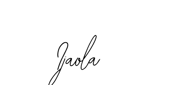 How to make Ijaola name signature. Use Bearetta-2O07w style for creating short signs online. This is the latest handwritten sign. Ijaola signature style 12 images and pictures png