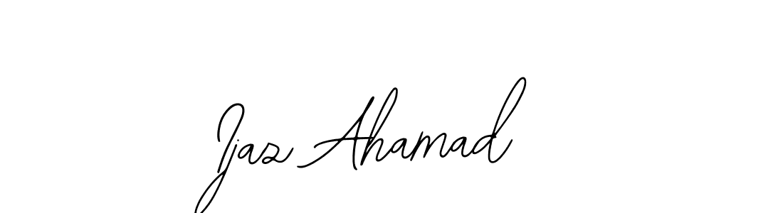 Use a signature maker to create a handwritten signature online. With this signature software, you can design (Bearetta-2O07w) your own signature for name Ijaz Ahamad. Ijaz Ahamad signature style 12 images and pictures png