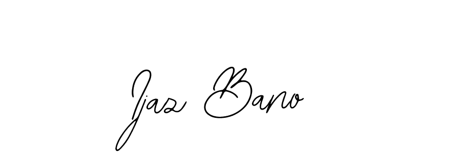 The best way (Bearetta-2O07w) to make a short signature is to pick only two or three words in your name. The name Ijaz Bano include a total of six letters. For converting this name. Ijaz Bano signature style 12 images and pictures png
