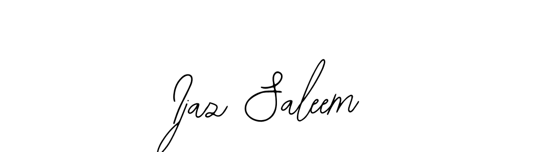 You should practise on your own different ways (Bearetta-2O07w) to write your name (Ijaz Saleem) in signature. don't let someone else do it for you. Ijaz Saleem signature style 12 images and pictures png