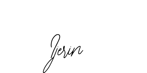 How to make Ijerin name signature. Use Bearetta-2O07w style for creating short signs online. This is the latest handwritten sign. Ijerin signature style 12 images and pictures png