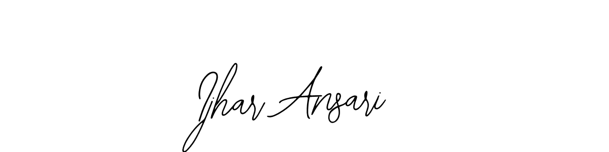 Use a signature maker to create a handwritten signature online. With this signature software, you can design (Bearetta-2O07w) your own signature for name Ijhar Ansari. Ijhar Ansari signature style 12 images and pictures png
