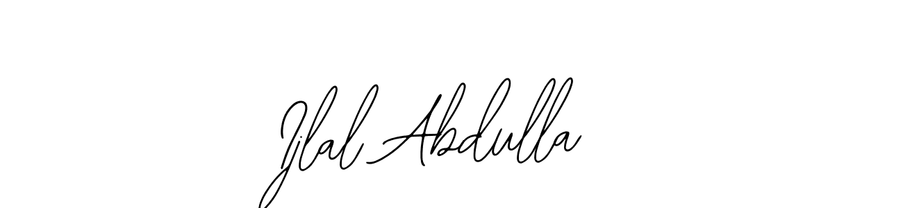 How to Draw Ijlal Abdulla signature style? Bearetta-2O07w is a latest design signature styles for name Ijlal Abdulla. Ijlal Abdulla signature style 12 images and pictures png