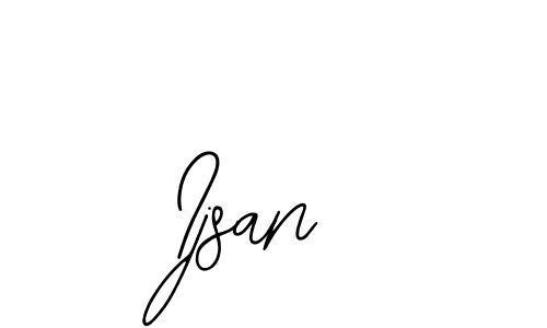 The best way (Bearetta-2O07w) to make a short signature is to pick only two or three words in your name. The name Ijsan include a total of six letters. For converting this name. Ijsan signature style 12 images and pictures png