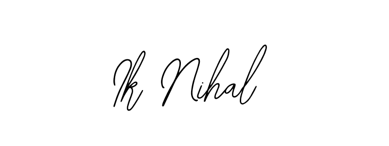 Best and Professional Signature Style for Ik Nihal. Bearetta-2O07w Best Signature Style Collection. Ik Nihal signature style 12 images and pictures png