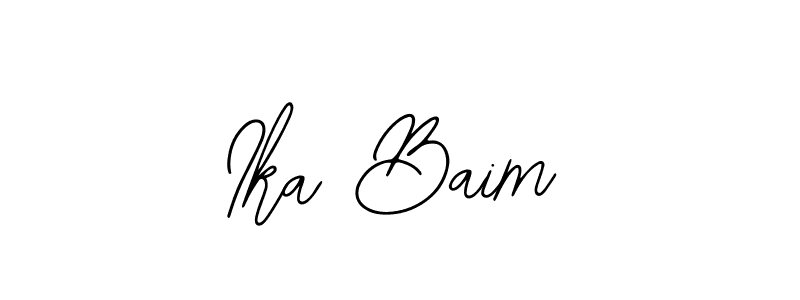 Make a beautiful signature design for name Ika Baim. Use this online signature maker to create a handwritten signature for free. Ika Baim signature style 12 images and pictures png
