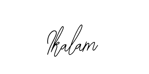 if you are searching for the best signature style for your name Ikalam. so please give up your signature search. here we have designed multiple signature styles  using Bearetta-2O07w. Ikalam signature style 12 images and pictures png