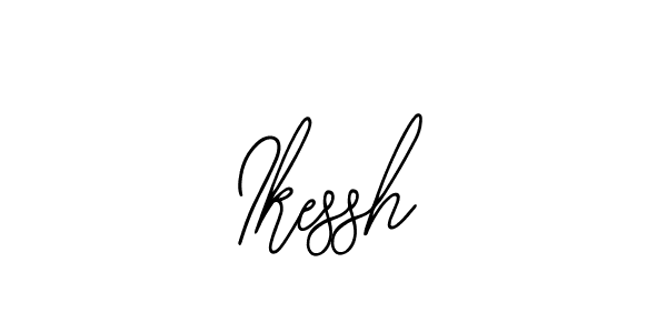 How to make Ikessh name signature. Use Bearetta-2O07w style for creating short signs online. This is the latest handwritten sign. Ikessh signature style 12 images and pictures png