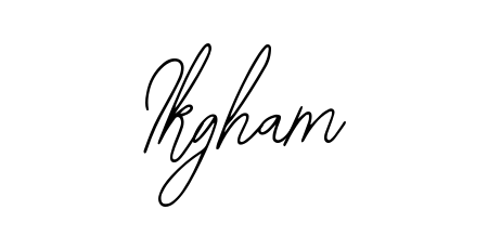 Discover the perfect balance of readability and style for Ikgham with Bearetta-2O07w font. Create your dream signature today. Ikgham signature style 12 images and pictures png